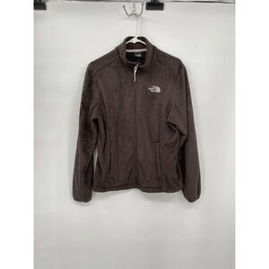 North Face Women's Purple Fleece Jacket‎ Size M Cinch Cords, Zip Pockets